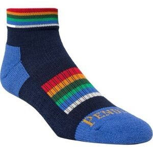 New Medium Pendelton Men's Navy Multicolor Stripe Socks